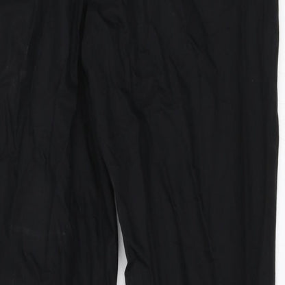 Womens UK Size 36 H&M Regular Fit Capri Black Trousers