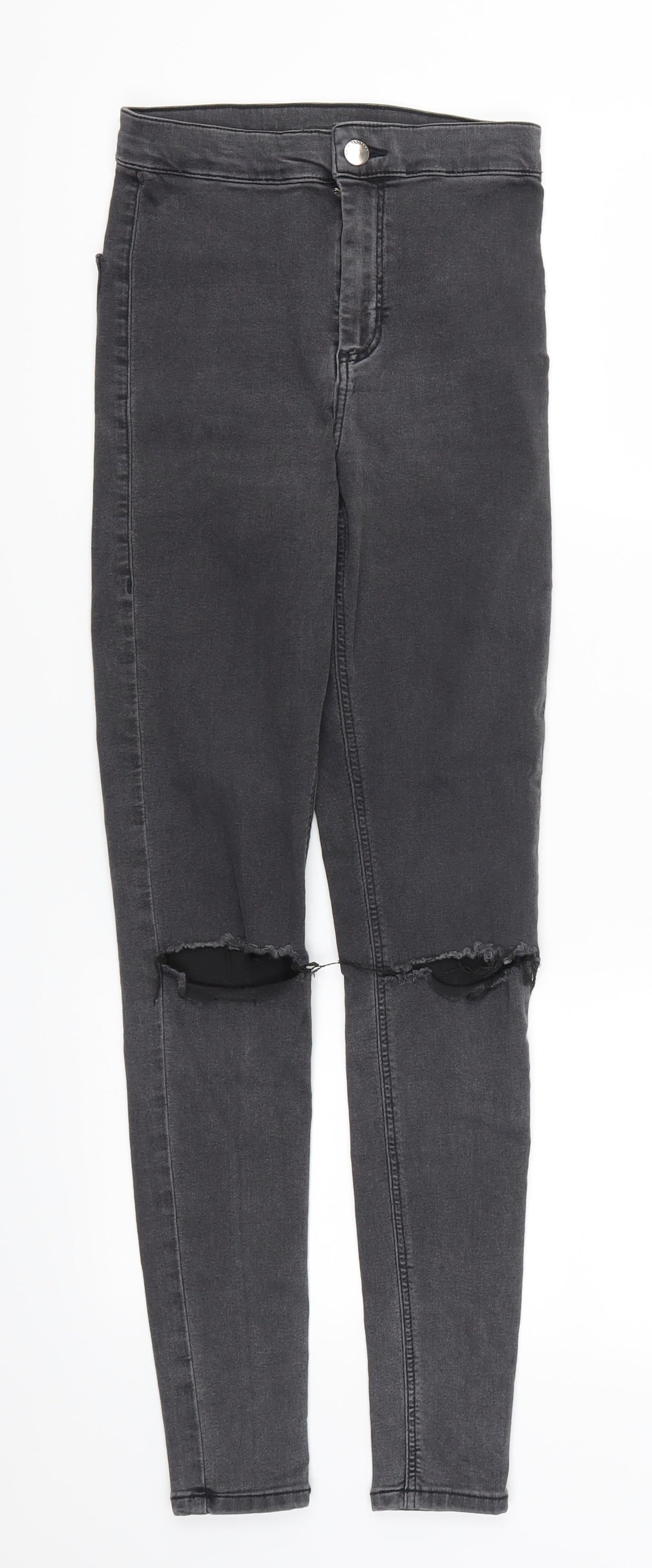 Topshop Womens Grey  Denim Skinny Jeans Size 25 in L27 in