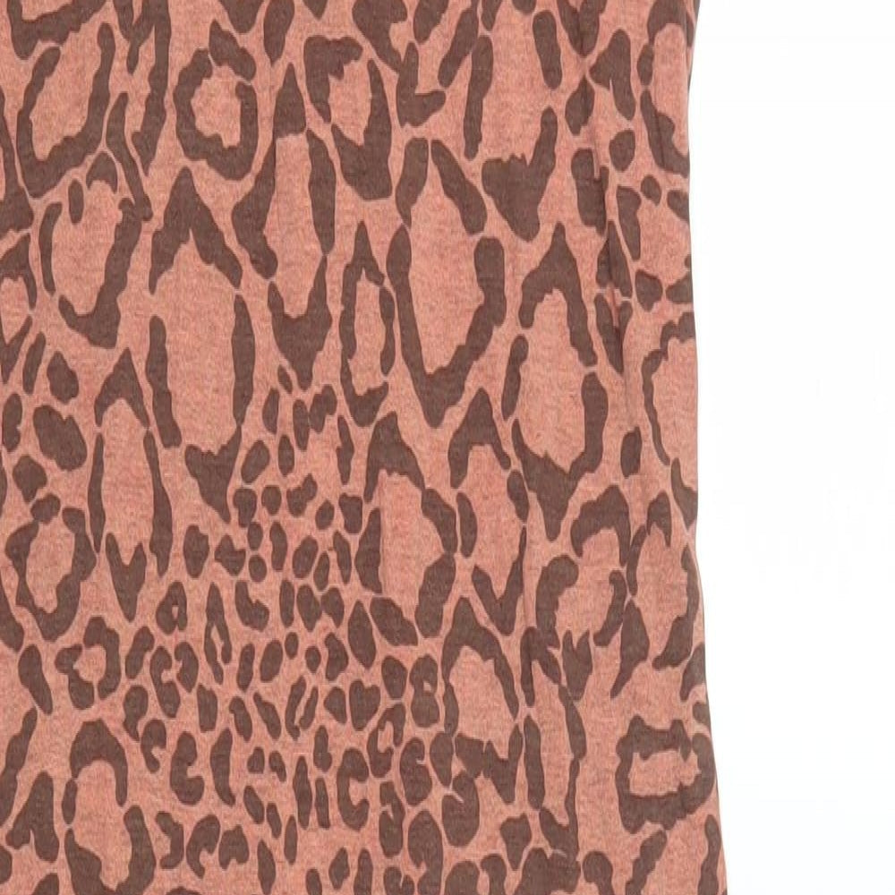 Post Card Womens Pink Animal Print  Tank Dress  Size XS