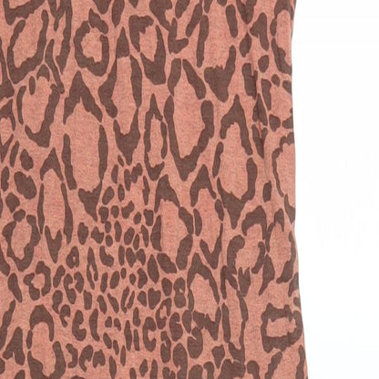 Post Card Womens Pink Animal Print  Tank Dress  Size XS