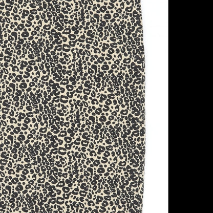 Joe Benbasset Womens Brown Animal Print Rayon Skort Set Size S