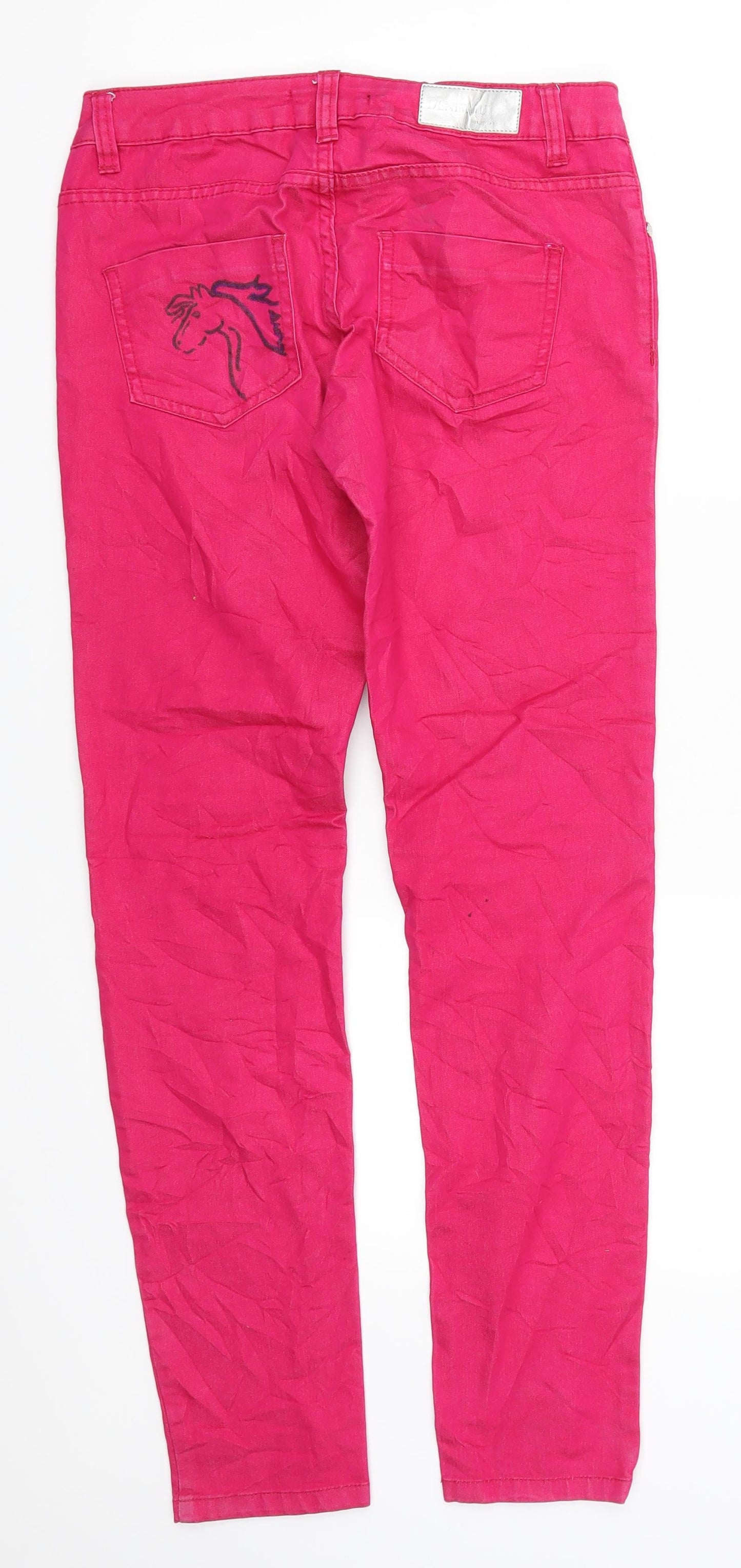 Womens UK Size 27 in Blind Date Regular Fit Skinny Pink Jeans