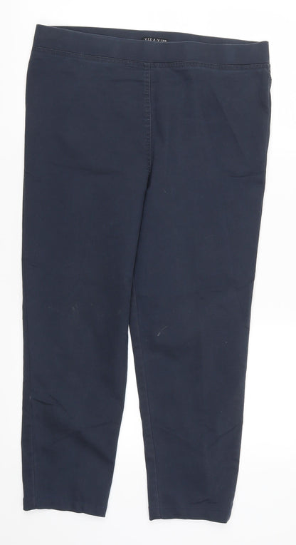 Viz a Viz Womens Blue  Denim Jegging Jeans Size 12 L23 in