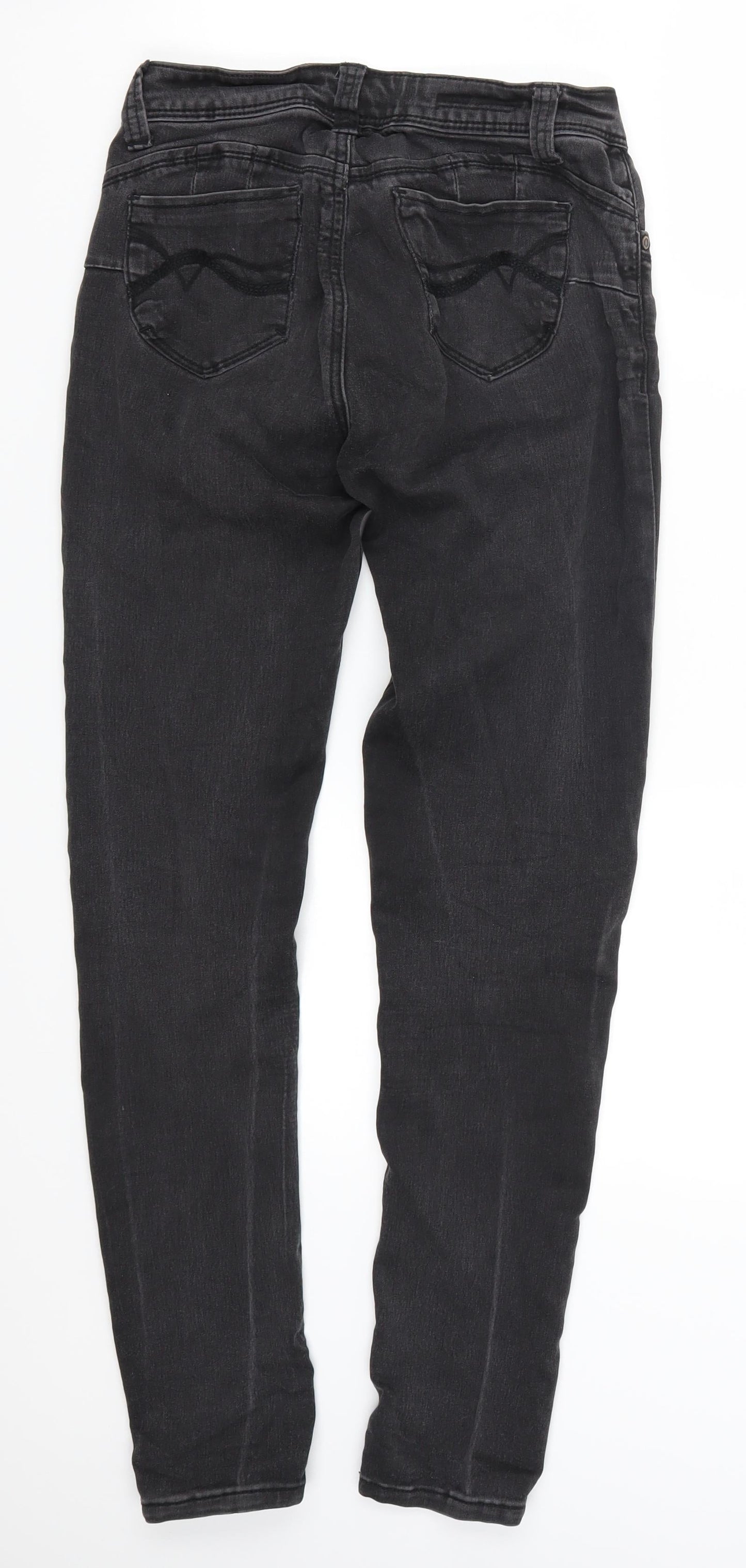 Hot Kiss Womens Grey  Denim Skinny Jeans Size 26 in L29 in