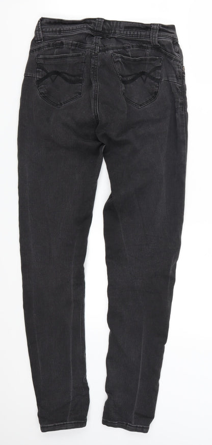 Hot Kiss Womens Grey  Denim Skinny Jeans Size 26 in L29 in