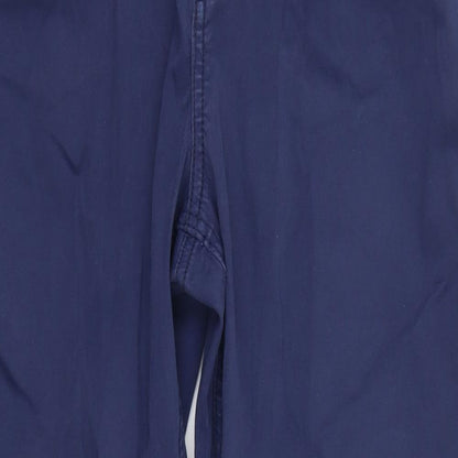 Womens UK Size 32 in Marks and Spencer Regular Fit Chino Blue Trousers