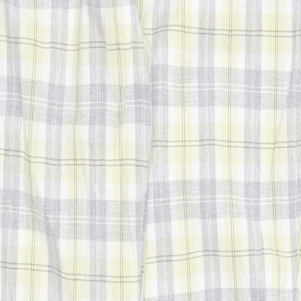 Zefrees Womens Yellow Check  Trousers  Size 14 L20 in