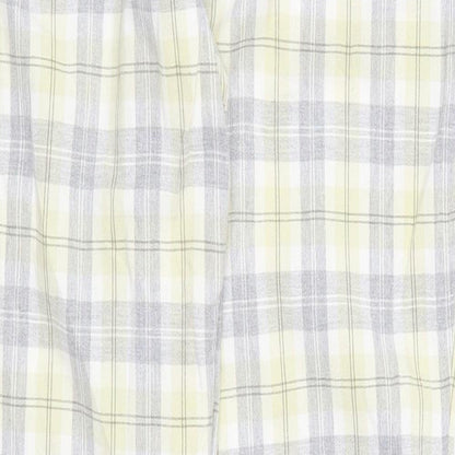 Zefrees Womens Yellow Check  Trousers  Size 14 L20 in
