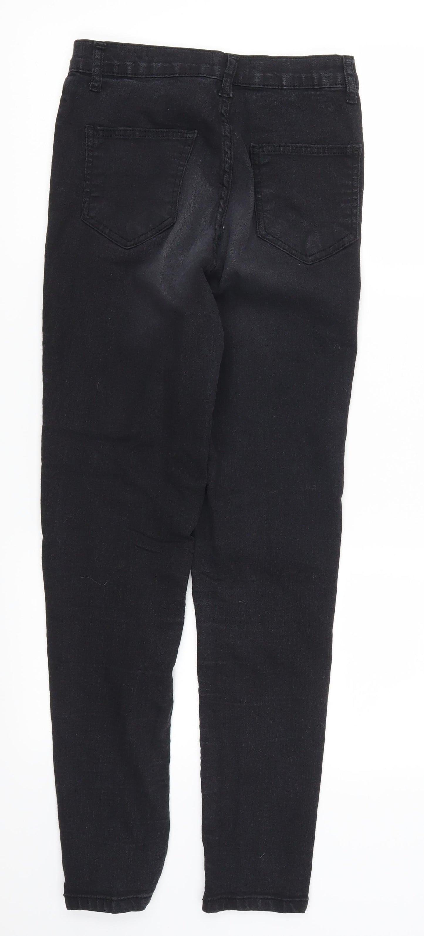 Pretty Little Thing Womens Black  Denim Skinny Jeans Size 6 L27 in