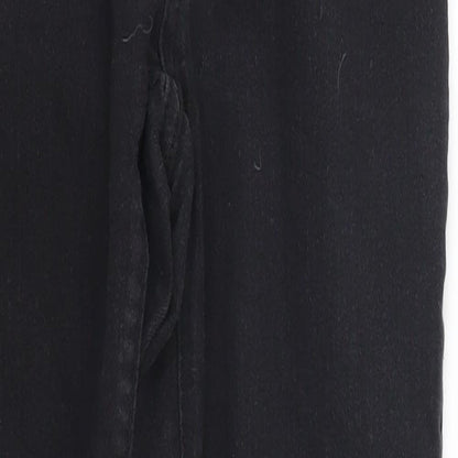 Pretty Little Thing Womens Black  Denim Skinny Jeans Size 6 L27 in
