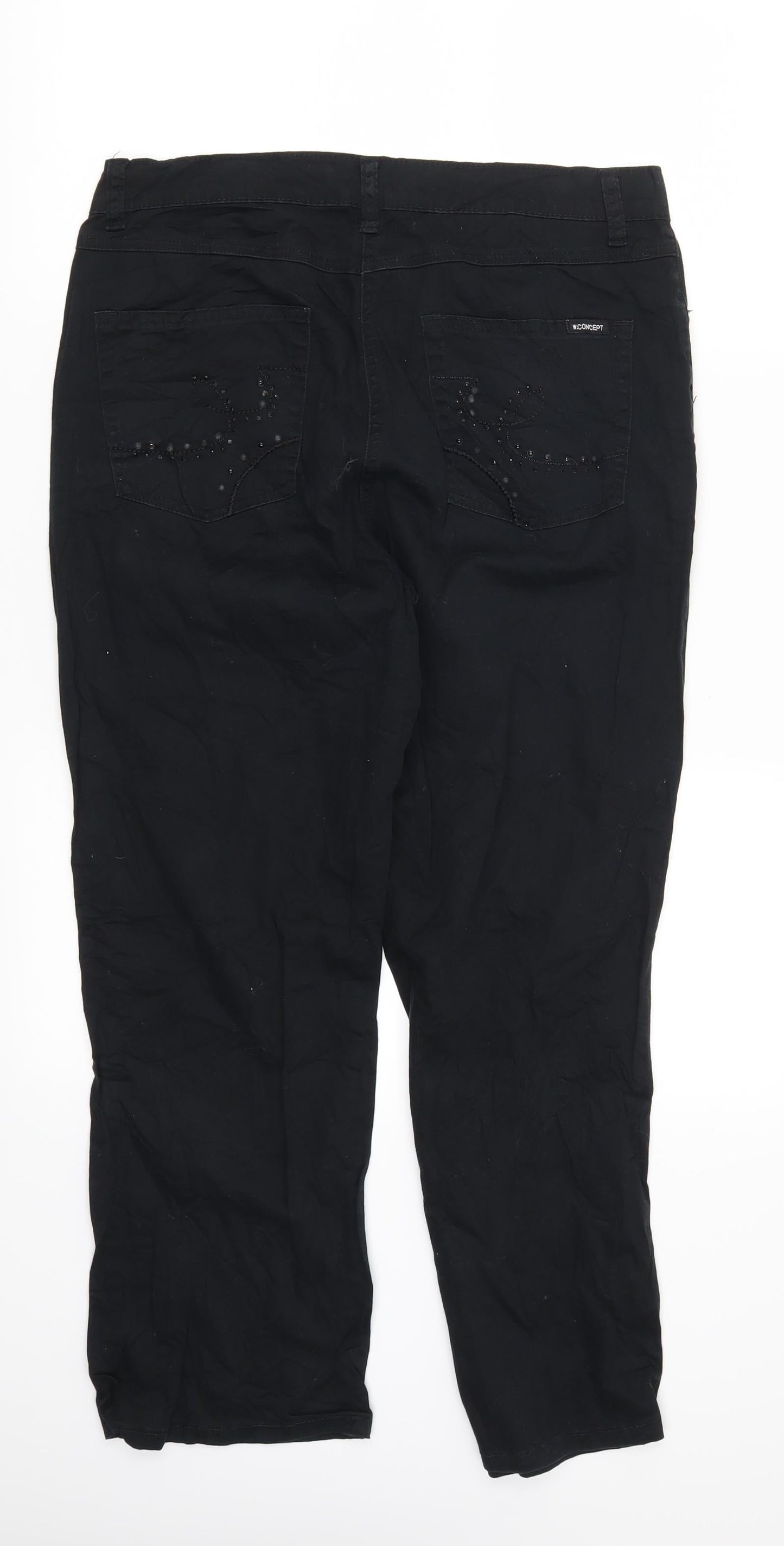 Womens Concept Womens Black   Cargo Trousers Size 33 in L25 in