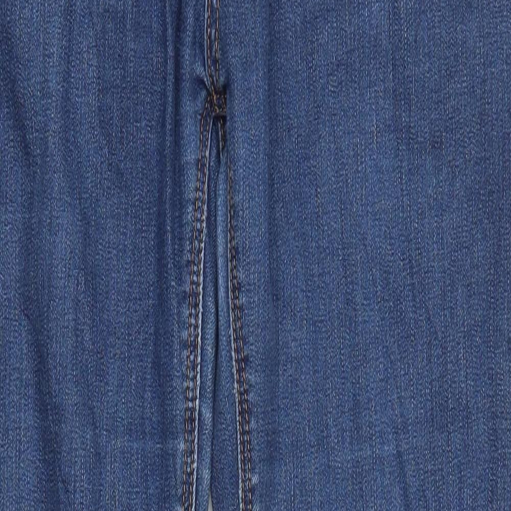Zavanna Womens Blue  Denim Straight Jeans Size 32 in L31 in