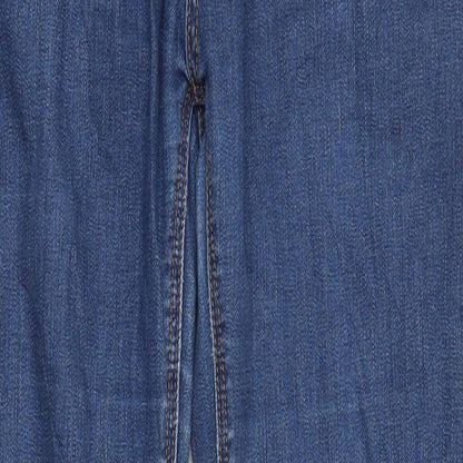 Zavanna Womens Blue  Denim Straight Jeans Size 32 in L31 in