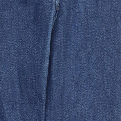 Zavanna Womens Blue  Denim Straight Jeans Size 32 in L31 in