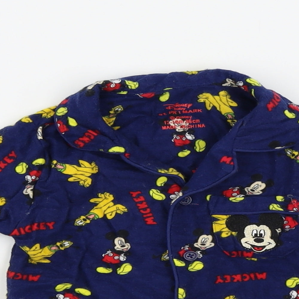 Primark Blue Colourblock  Basic Casual Size 12-18 Months  - Disney Mickey Mouse