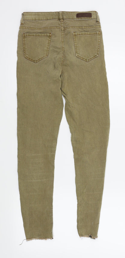 Womens UK Size 34 RESERVED Regular Fit Skinny Brown Jeans