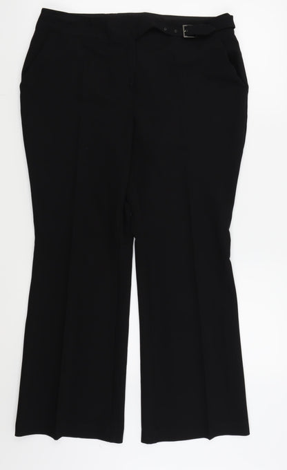 Womens UK Size 14 NEXT Regular Fit  Black Trousers