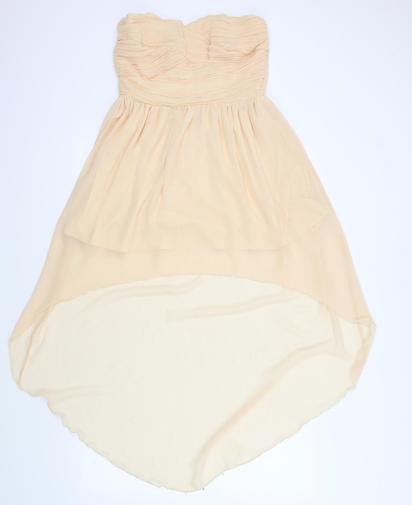 Rare Womens Pink   Fit & Flare  Size 12  - Ruffle Detail Body