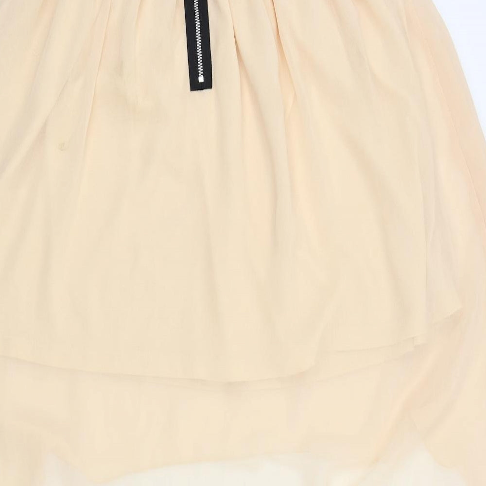 Rare Womens Pink   Fit & Flare  Size 12  - Ruffle Detail Body