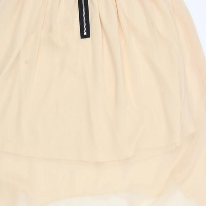 Rare Womens Pink   Fit & Flare  Size 12  - Ruffle Detail Body
