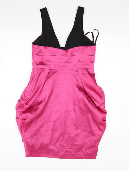 Miss Selfridge Womens Pink   Slip Dress  Size 10