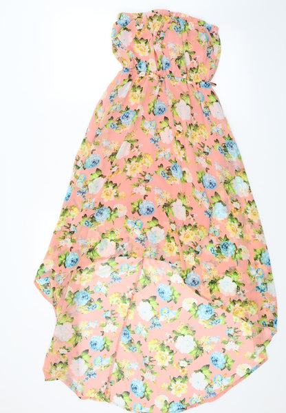 Forever21 Womens Pink Floral  Fit & Flare  Size S