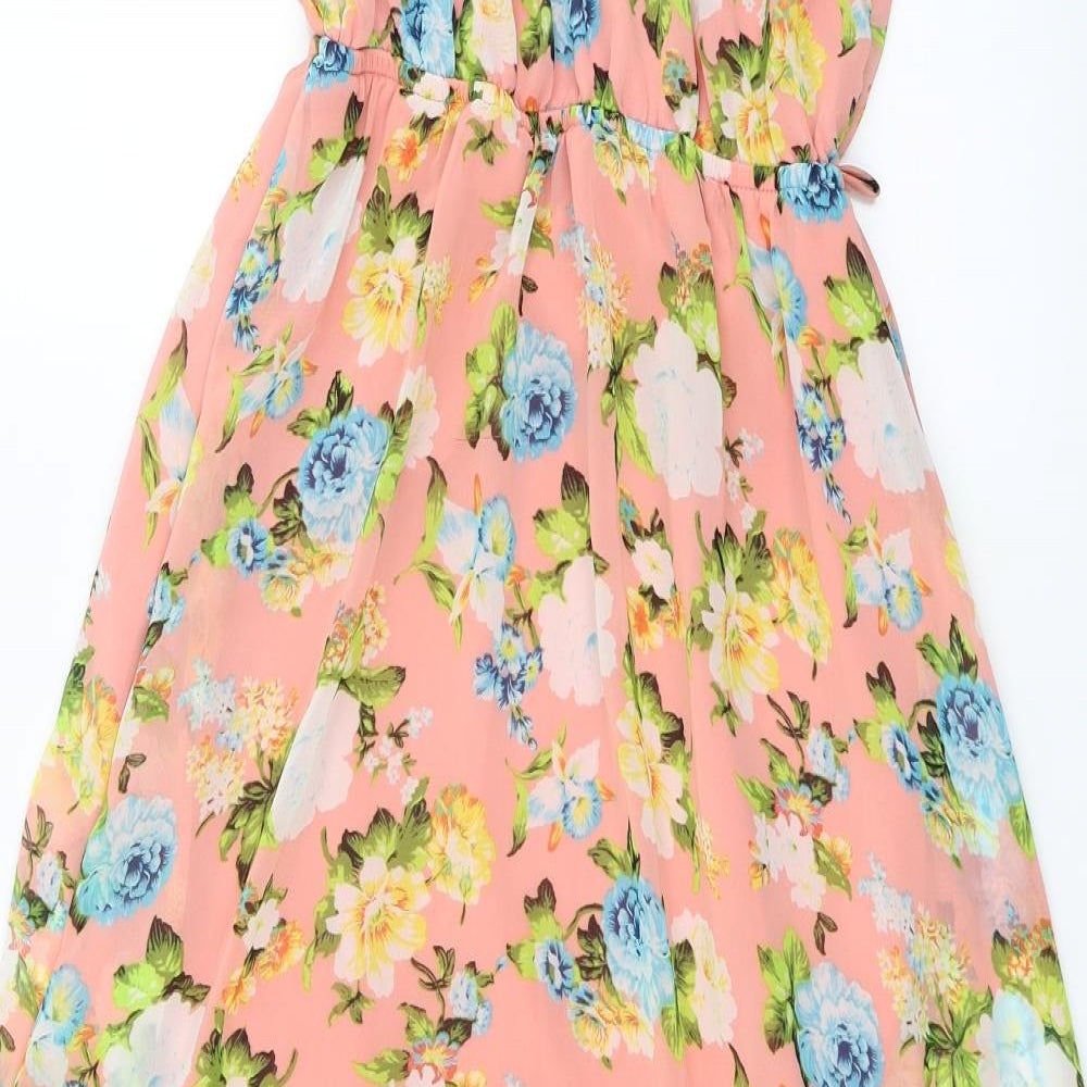 Forever21 Womens Pink Floral  Fit & Flare  Size S