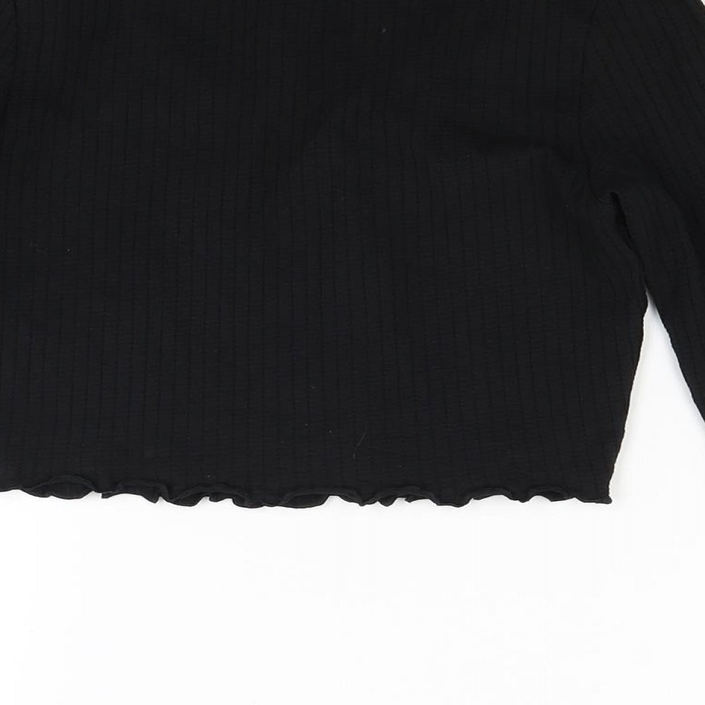 New Look Girls Black   Cropped Casual Size 10 Years