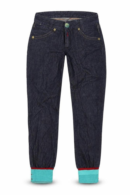Womens Blue  Denim Tapered Jeans Size 27 in L24 in - Customised