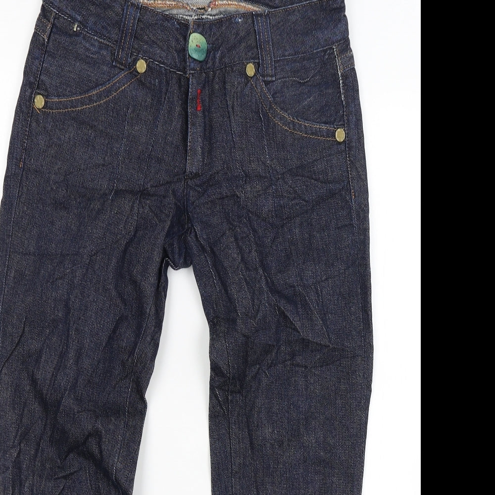 Preworn Womens Blue  Denim Tapered Jeans Size 27 in L24 in - Customised