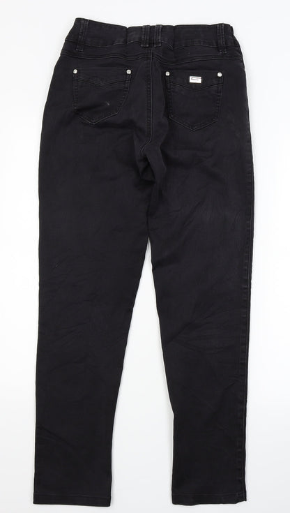 CTM Womens Black  Denim Skinny Jeans Size 32 in L29 in