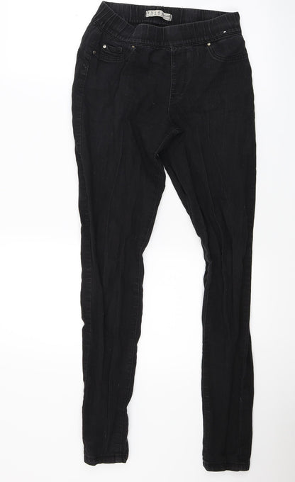 Primark Womens Black  Denim Jegging Jeans Size 8 L27 in