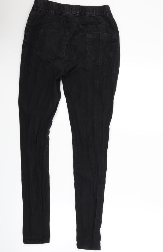 Primark Womens Black  Denim Jegging Jeans Size 8 L27 in