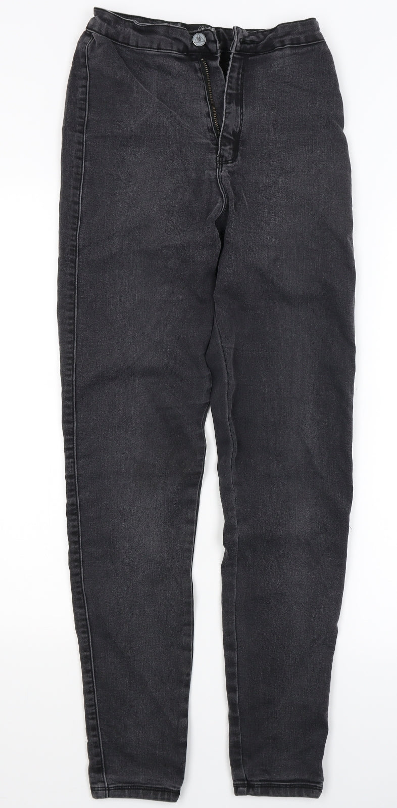 Missguided Womens Black  Denim Jegging Jeans Size 8 L27 in