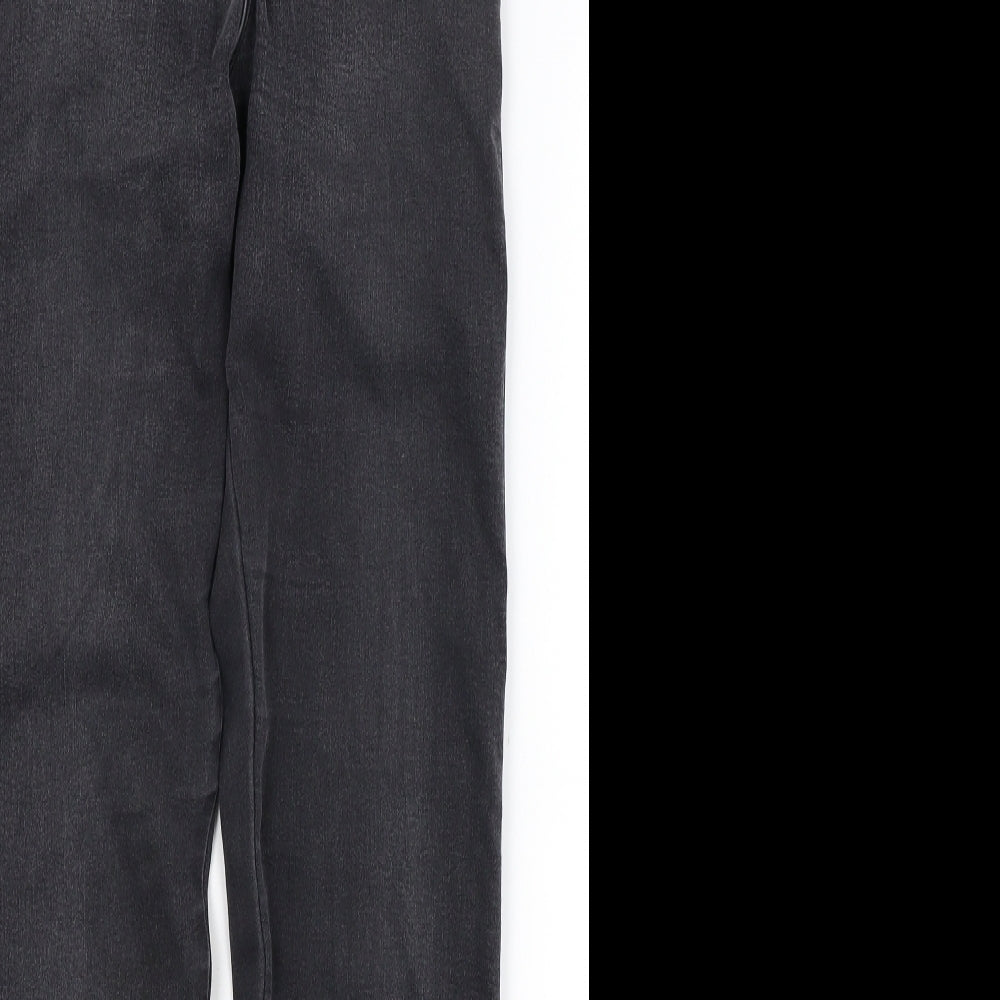 Missguided Womens Black  Denim Jegging Jeans Size 8 L27 in