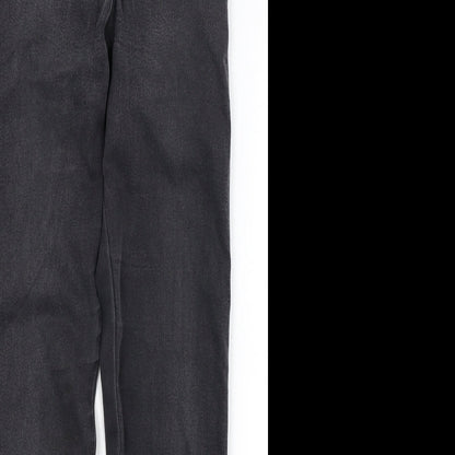 Missguided Womens Black  Denim Jegging Jeans Size 8 L27 in