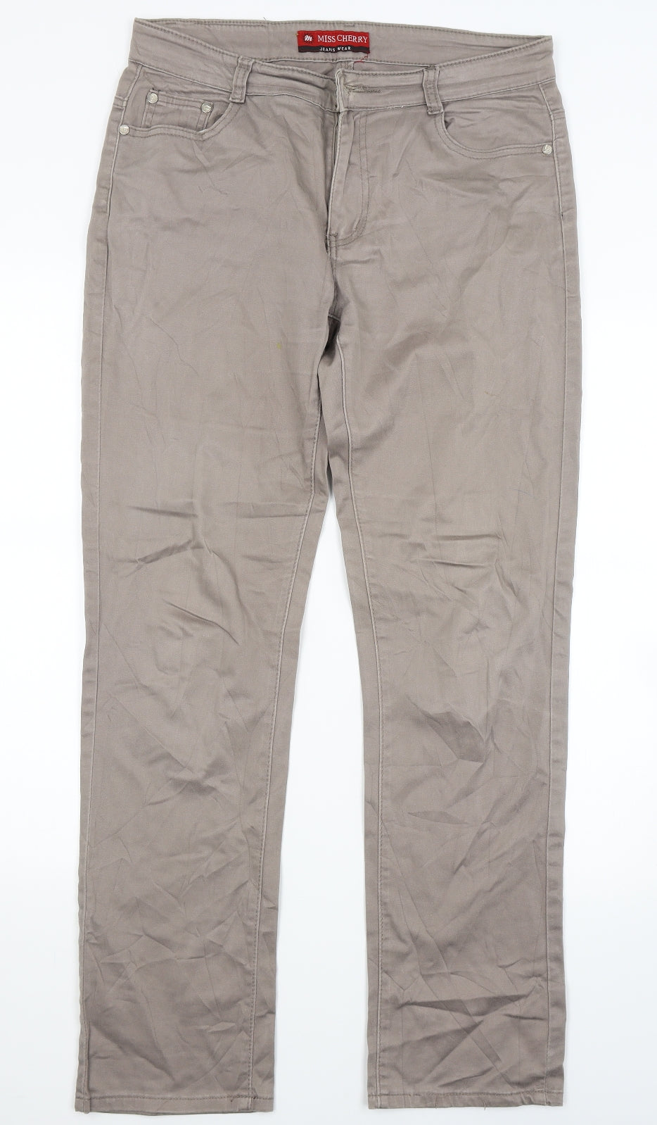 Miss cherry Womens Brown  Denim Straight Jeans Size 31 in L28.5 in