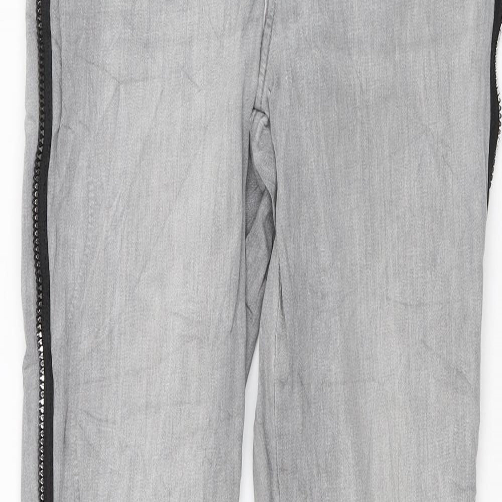 ORSAY Womens Grey  Denim Skinny Jeans Size 8 L28 in