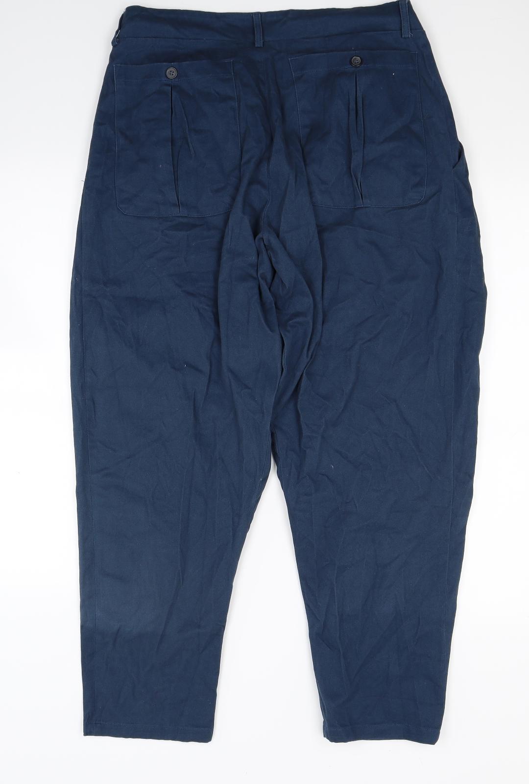Dante Womens Blue   Capri Trousers Size M L24 in