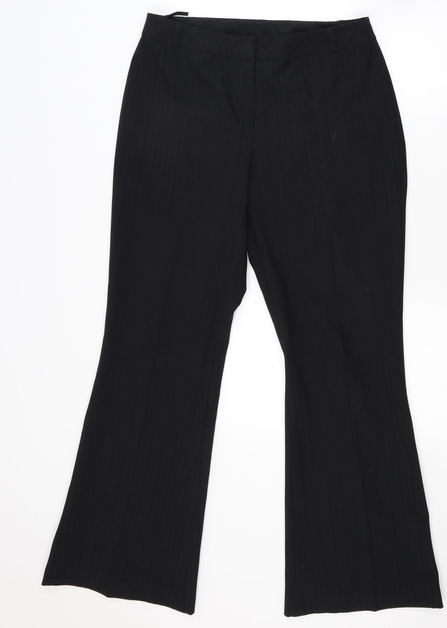 Womens UK Size 12 NL Collection Regular Fit  Black Trousers