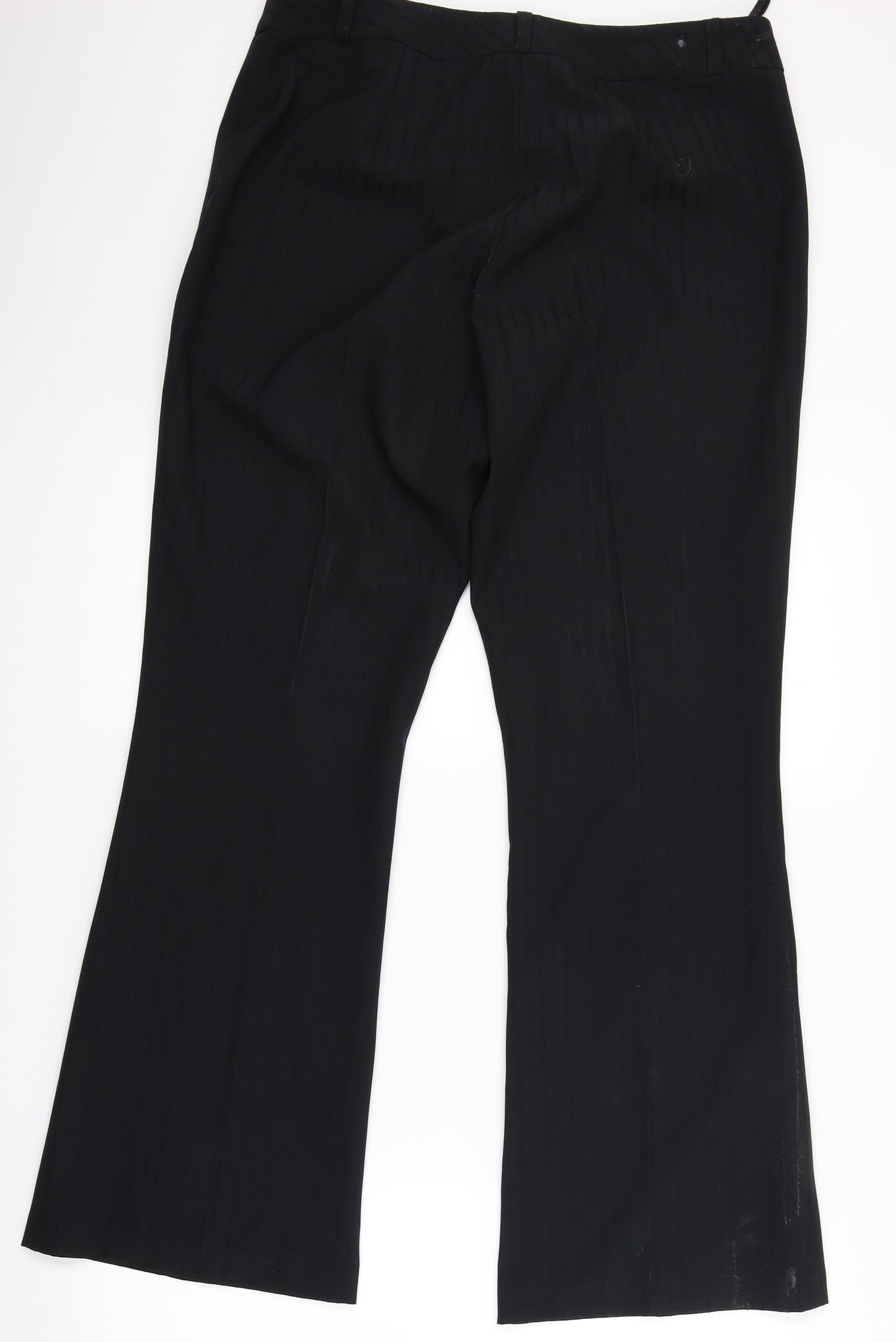 Womens UK Size 12 NL Collection Regular Fit  Black Trousers