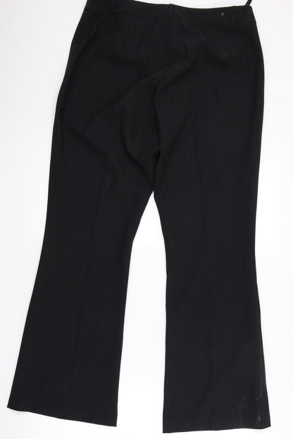 Womens UK Size 12 NL Collection Regular Fit  Black Trousers