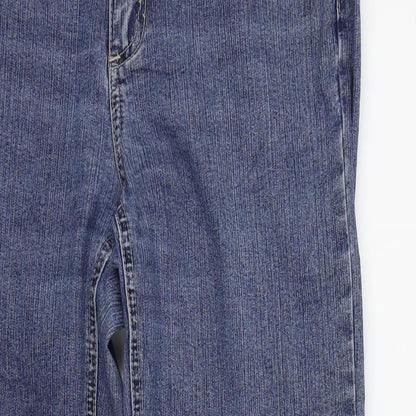 JUST FOR YOU Womens Blue   Straight Jeans Size 8 L26 in