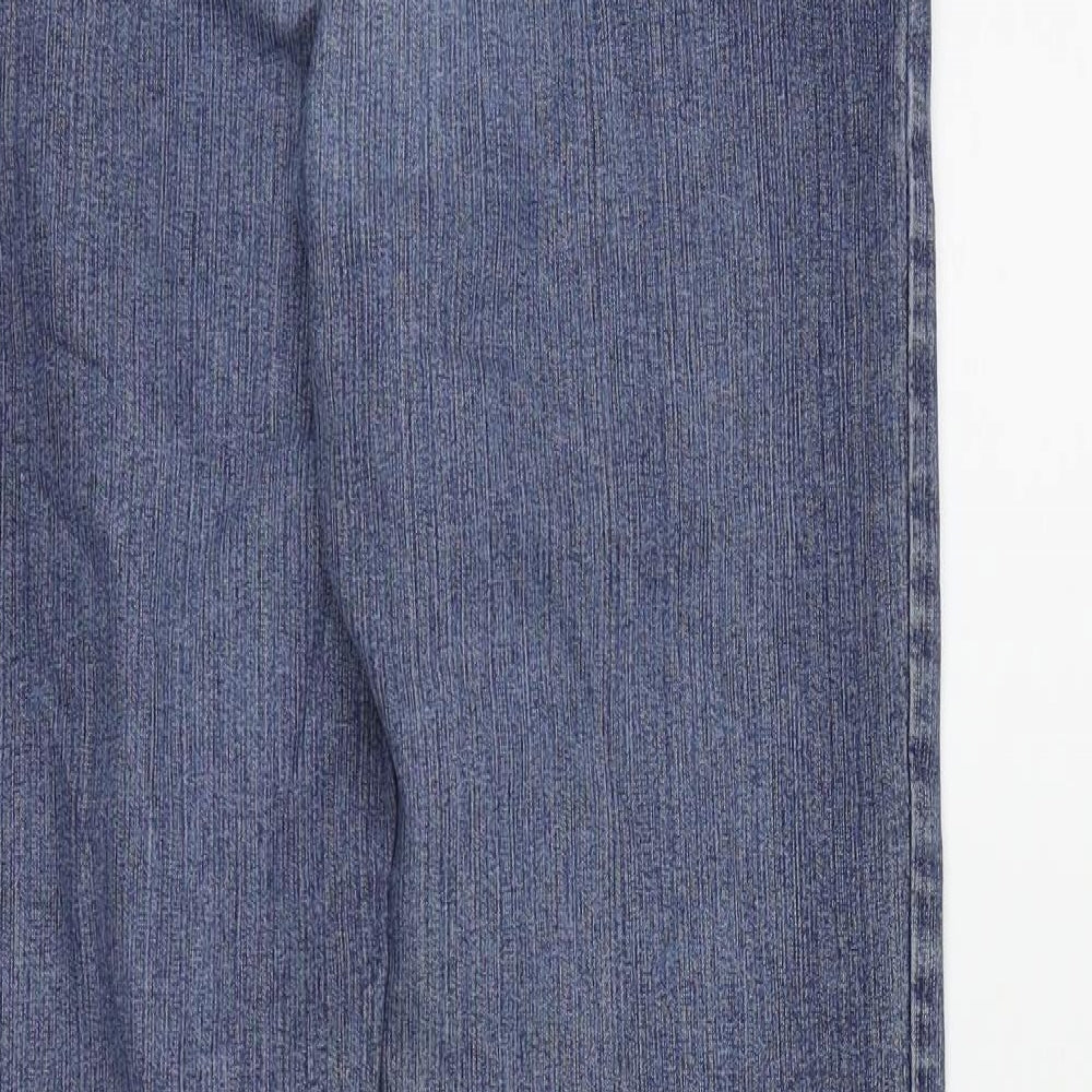 JUST FOR YOU Womens Blue   Straight Jeans Size 8 L26 in