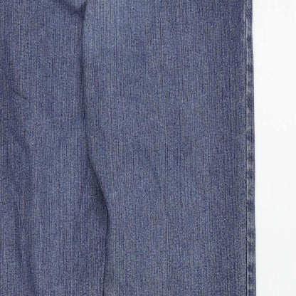 JUST FOR YOU Womens Blue   Straight Jeans Size 8 L26 in