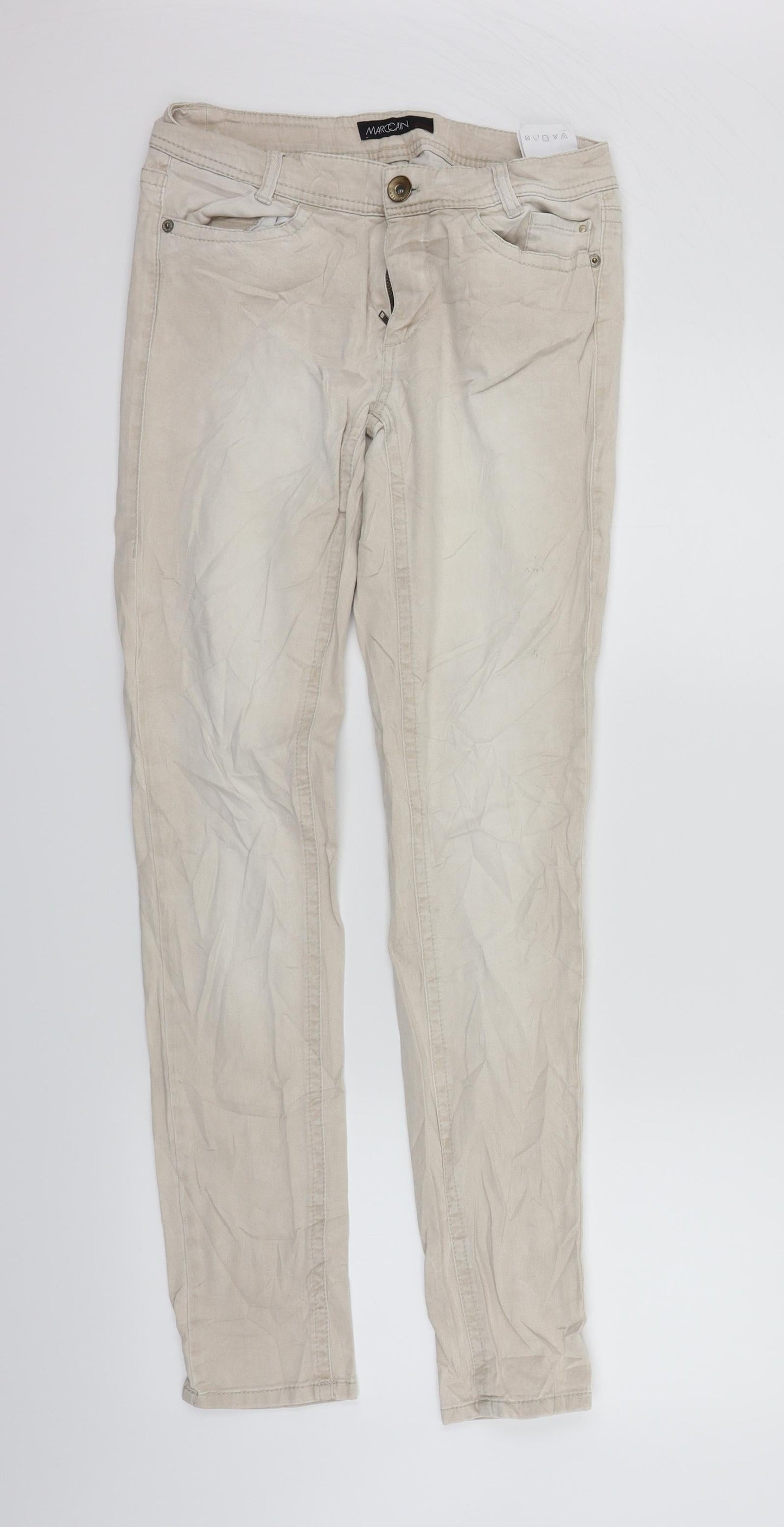 marccain Womens Beige   Trousers  Size 28 in L30 in