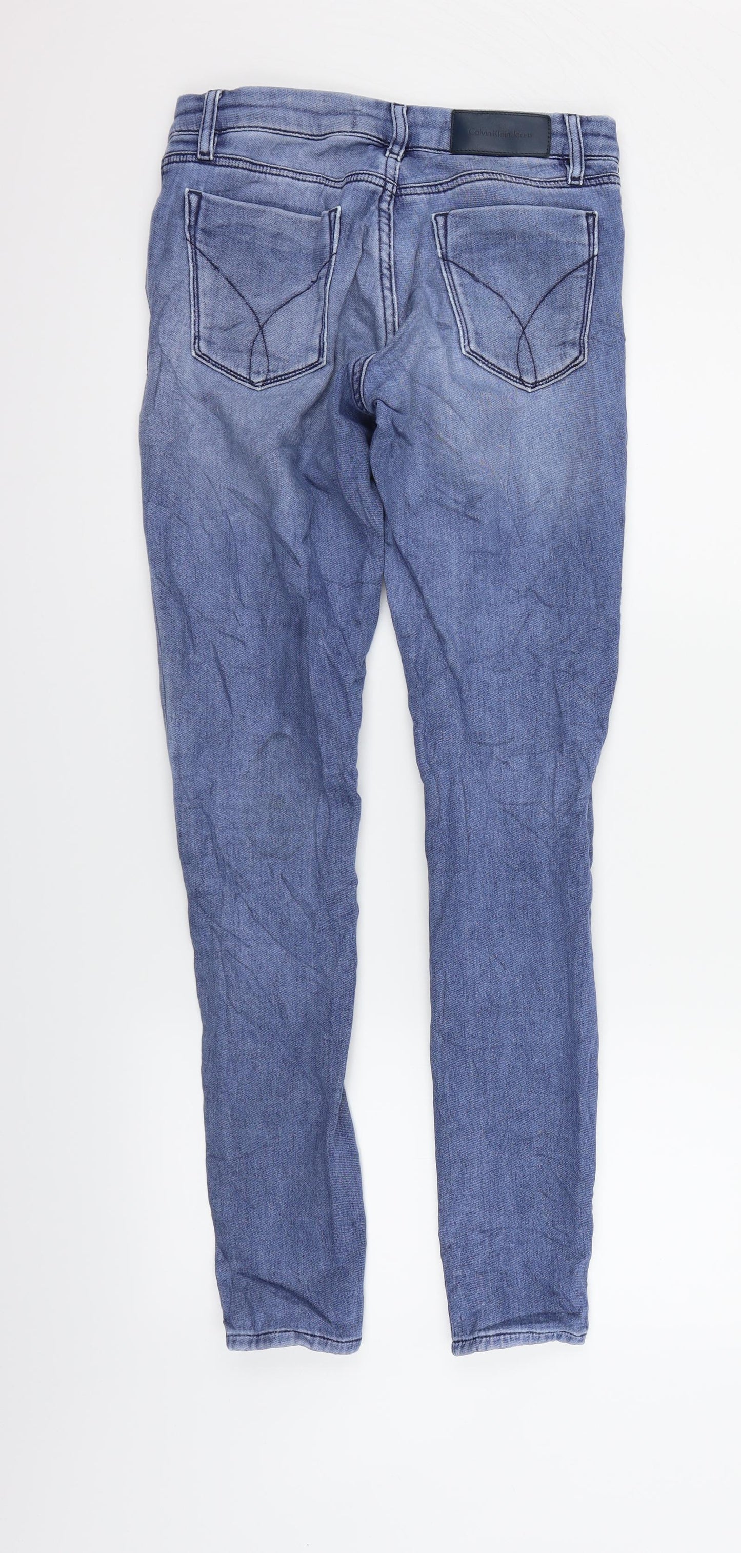 Calvin Klein Collection Womens Blue   Straight Jeans Size 25 in L30 in