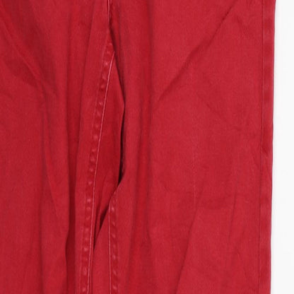 Womens UK Size 10 Lindex Regular Fit Skinny Red Jeans
