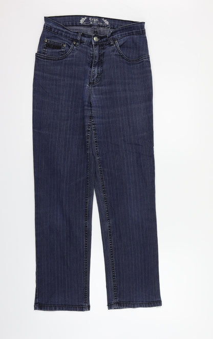 Womens UK Size 8 JUST FOR YOU Regular Fit Straight Blue Jeans
