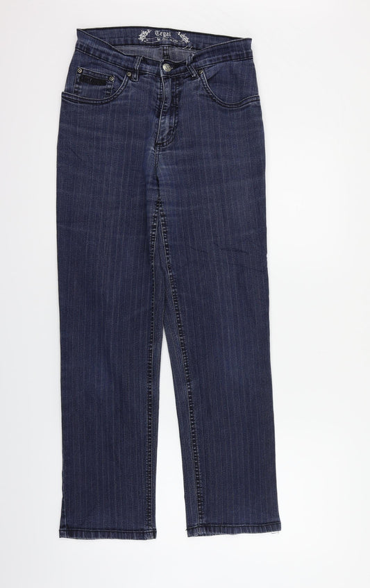 Womens UK Size 8 JUST FOR YOU Regular Fit Straight Blue Jeans